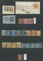 Лот 0055 - 1853. Франция. Набор марок из серии №10-17 (включая 17а=4200 евро)
