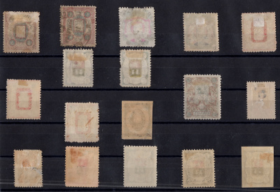 Лот 0618 -  Прекрасный набор земских марок (17 шт.)