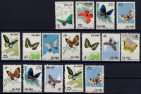 Лот 0066 - Набор марок бабочек
