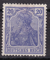 Лот 0214 - Германский Рейх - кат. Mich. №87Ib, 1906 г., кат. 250 евро, *