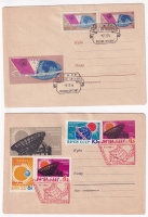 Лот 0292 - Лот из двух ХМК с коммеморативными марками 1964 г. «Неделя письма» и «Год спокойного солнца»