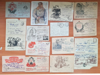 Лот 1351 - 1942-1945. 78 красивых отправлений тематики 'История почты ВОВ'