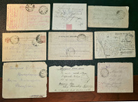 Лот 0975 - Мини коллекция (исследовательская) отправлений Гражданской войны (Красная Армия) - 15 писем