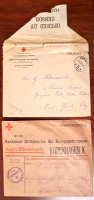 Лот 0148 - Два фирменных конверта красного креста