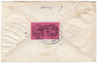 Лот 0593 - Нолинская земская почта. Франкировка парой марок №21