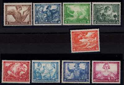 Лот 0225 - 1933. Германия. Michel 499-507. Р. Вагнер.**.