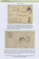 Лот 0381 - Одесса-Варшава. 1882-1900. Лист выставочной коллекции