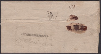 Лот 0568 - 1858. Казенное письмо из Ораниенбаума в Оренбург