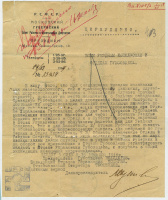 Лот 1063 - 1919 г. Указ о формировании курьерской доставки служебной почты (с нарочным)