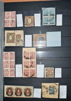 Лот 0207 - 1919-1923. Красная Армия. Подборка из 38 вырезок (и марок) + 5 отправлений