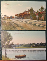 Лот 3588 - 1909. Две карточки с видами города Филлин (Лифляндская губ.)