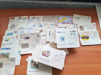 Лот 1613 - 1991-1992 г. Коллекция переоценок почты России более 300 писем (может 310)