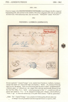 Лот 0819 - 1854. Домарочное письмо из Вендена в Любек (Германия)