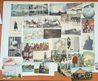 Лот 0083 - 28 старинных открыток полярной тематики