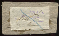 Лот 0534 - 1895. Железнодорожный заказной пост пакет в Киев.
