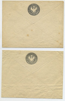 Лот 0310 - Россия. №8 (Wz. I (зеркальный)), бумага 0.10 (два конверта)