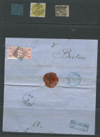 Лот 0192 - Брауншвейг. Три марки (одна на вырезке) и одна большая вырезка с парой марок №12