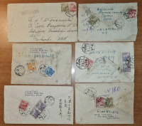 Лот 0016 - 1951 г. Китай. Из Тяньцзиня в Моршанск , шесть почтовых отправлений