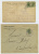Лот 0217 - Открытка (из Константинополя) и конверт (из Смирны) с красивыми франкировками