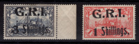 Лот 0136 - Британская оккупация немецкого Самоа. №10 I - * и №12 -**