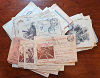 Лот 0285 - Подборка из 58 воинских писем  (секретки и карточки) Великая Отечественная война
