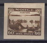 Лот 0038 - Норвегия. Проба невыпущенной марки, *, 1937 г., лов сельди у берегов Шпицбергена