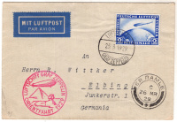 Лот 0231 - Германия. Восточный полёт 1929 года дирижабля LZ-127 „Graf Zeppelin“