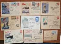 Лот 0471 - 9 красивых полярных конвертов (натурально прошедших почту)