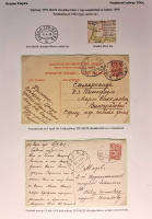 Лот 0456 - 1914 г. Почтовый вагон 'Кушка-Мерв' №228. Два почтовых отправления