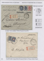 Лот 0618 - Красивый лист из выставочной коллекции. Прием заказной почты на телеграфе
