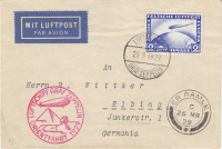 Лот 0424 - Германия. Восточный полёт (Orientfahrt) 1929 года дирижабля LZ-127 „Graf Zeppelin“.