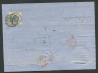 Лот 0222 - Виктория. №6А на письме (только передняя сторона)