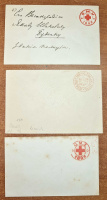 Лот 0383 - Одесский красный крест. 1881, 1882, 1889 годов (3 конверта)