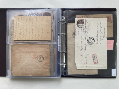 Лот 0486 - Коллекция история почты Тобольска в альбоме (23 шт. включая прекрасные домарочные гашения)