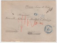 Лот 0630 - 1871 г. Страховое международное письмо из Санкт-Петербурга во Францию